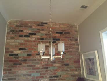 Interior Renovation Bathroom remodel, interior painting, ceiling fan,