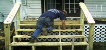Stair build Simple set of steps to porch