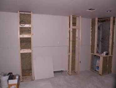 Photos from Vh improvement inc transforms a room in the basement into a media room