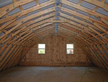 Gambrel Buildings A great option for second floor storage space!
