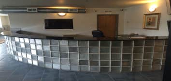 Glass block counter