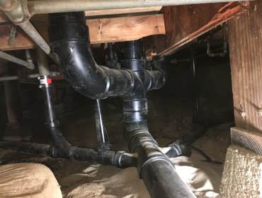 Replacement sewer pipes