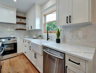 Photos by Oak & Stone Inc #8 New countertops and tile backsplash