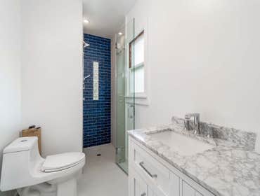 Full ADU Kitchen and Bath Remodel Detached garage ADU conversion with a complete kitchen and bathroom remodel