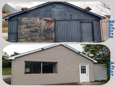 SPLIT RAIL FENCE COMPANY NEW HEADQUARTERS BRINGING LIFE BACK INTO AN OLD ABANDONED GAS STATION....