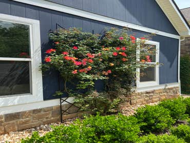 Private airport residence, Newnan This wonderful project was a remodel of the existing gardens around the home, added private millings driveway, draina
