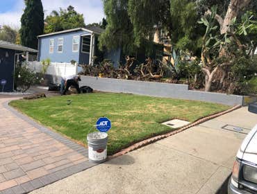 Energy efficient front yard The customer was asking for energy efficient yard because he was wasting a lot of water and his bill is high. We did turf a