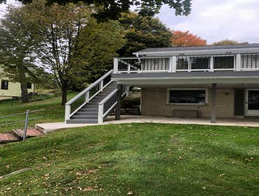 Photos by Jt Home Improvements #1 Face lift on deck on booth lake. Treks new line of decking and railing was used. Hidden fasteners to give it a nice c
