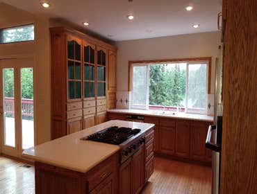 Johnson Drive house Complete paint job performed inside house in all rooms also several items repaired through out house with new light fixtures wood f