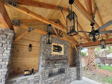 Photos by D H Loder Construction Inc #1 Really nice patio cover, fire place and partial remodel of home.