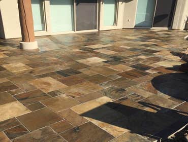 Natural Slate Patio Beautiful Natural Slate in a Versilles Pattern!