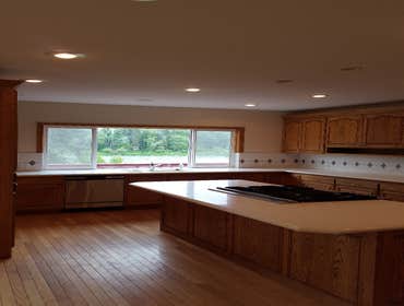 Johnson Drive house Complete paint job performed inside house in all rooms also several items repaired through out house with new light fixtures wood f