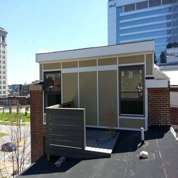 St. Paul renovations Property to be converted to 8 unit apartments, new rear roof installed all interior framing completed