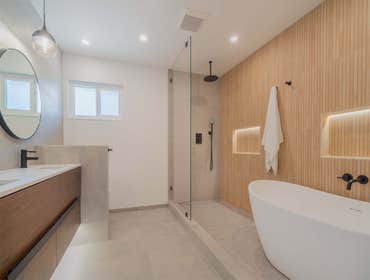 Photos by Wolf Remodeling and Design #1 Master bathroom remodel