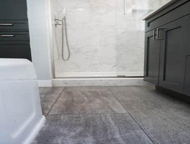Berkeley Hill Bathroom Remodel Complete bathroom remodel. Shower has full length granite slabs.