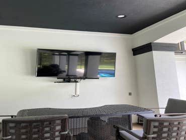 Photos by Spring Woodlands Handyman #1 Paint exterior patio area, install tv mount.