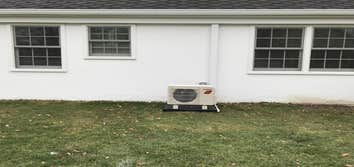 Photos from Royal Air Technologies, Llc The very last project we did was a Mitsubishi Ductless Mini-split system. This is a smaller system designed to 