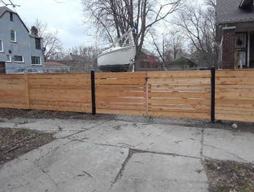 Custom Spaced Horizontal Cedar