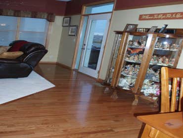 Hardwood floor installation This is a custom install of a prefinished hardwood floor.