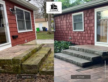 Photos by Lyons Construction Company, LLC #1 Staircase and Patio Releveling
https://www.lyonsconstructioncompany.com/