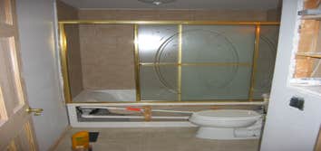Complete Bathroom Renovation Bathroom suffered major water damage covered by insurance
