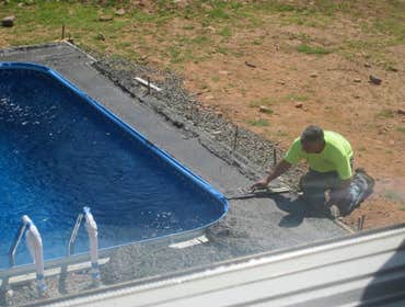 Photos by Dunn Landscape Construction #1 After initial pool installation provide all hardscape including retaining walls, pool deck, walkways and plant