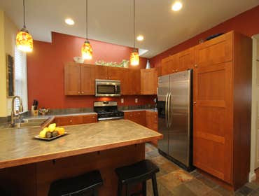 Kitchen with a sky light