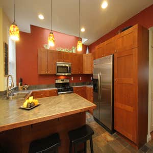 Kitchen with a sky light