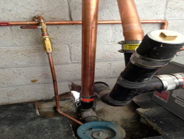 Project photos from Toce Plumbing Light commercial work done in Oakland, CA (40th Street).