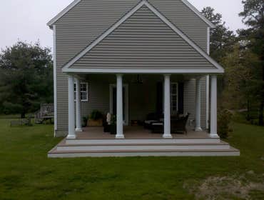 Cherry Staircase installation The customer wanted to remove the carpenting on the stairs and the the wobbly painted stair railing. The chose custom che