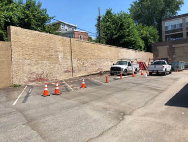 Photos by Quinn Brothers Masonry LLC #5 Brick And Block Infill , Removing Multiple Coats Of Paint , Removing And Replace All Mortar Joints With A Dustl