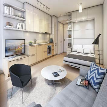 Rendering of Micro Units Apartments