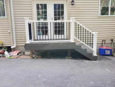 Side and main entry porches