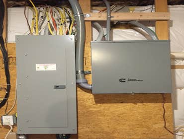 Generator transfer switch