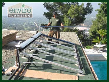 Photos by Enviro Plumbing INC. #2 Solar, boiler & Radiant floor heating.