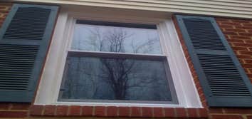Window Installation and Trim Wrap After Completed window.
