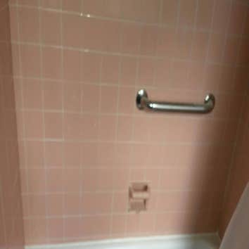 Ceramic Tile Tub Walls Before