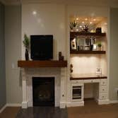Project photos from Brocca Custom Finish Carpentry Updated recess lighting installed in this home's family room. We also installed crown molding, rippe
