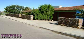 Point Loma Rock Wall Project This rock wall was built using real stone in Point Loma. The Rubble Rock is called Baja Cresta and was purchased from RCP 