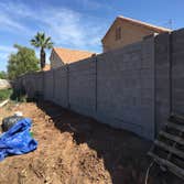 Block wall replacement Is your wall falling over due to storm, root, water, etc. damage? We can demo your exiting problem area, inspect the footings an