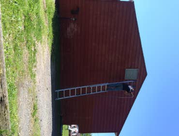 A Fellow Older Veteran, Big Job , We Apply 3 Coats Of Sherwin Wiiliams Paint To Aluminum Sidding. Power Wash House To Change Color.