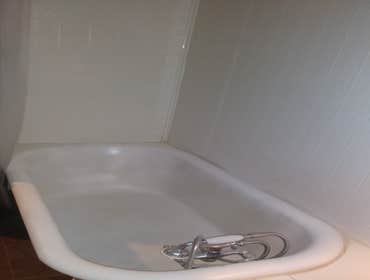 Photos by Oak and Stone Renovations #1 Insurance job. Small electrical fire damaging living room dining room and bath.