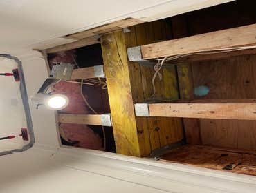 All damaged materials removed