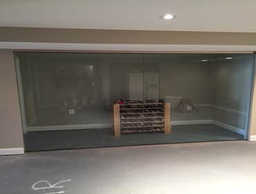 Upper Makefield Basement Basement finished with Bathroom, wine cellar, tray ceiling, fire place