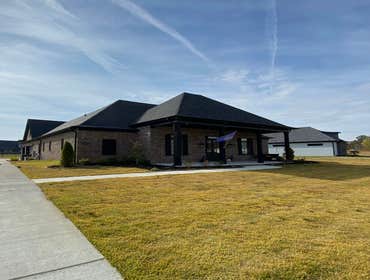 Slate Style Shingles This was a roofing project on a custom home built in Saline County. The roofing shingles are CertainTeed Highland Slate, which off