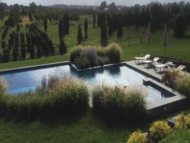 East Hampton gunite pool and patio