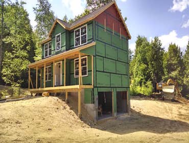 Photo(s) from Score Construction Services LLC This was a new house out in Concord NH, approximately 2,500 sq foot home. 8,500 sq ' of drywall.