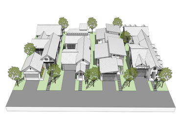Texas Contemporary Subdivision Designed for infill developments or pocket subdivisions, these Texas Contemporary designs are a combination of simplifie