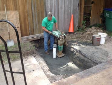 tamping to reduce settling