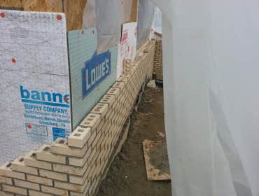 Brick Work on New Addition